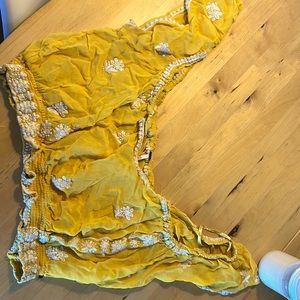 Free people yellow floral shirt